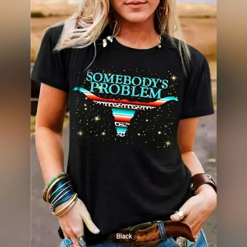 Cattle Vintage Print Top